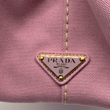 画像をギャラリービューアに読み込む, PRADA プラダ カナパ ファブリック キャンバス ハンドバッグ 2WAY トート ピンク