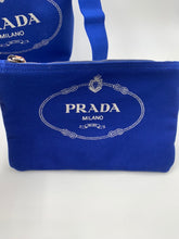 画像をギャラリービューアに読み込む, プラダ PRADA カナパ トートバッグ 1BG186 ブルー